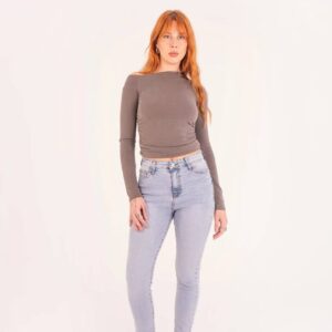 High Waist Skinny Lghit Blue